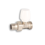 მიწოდების ვენტილი მეტალოპლასტიკის მილზე პირდაპირი