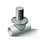 პოლიპროპილენის დეკორატიული ვენტილი ქრომირებული