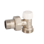 უკუსვლის ვენტილი მეტალოპლასტმასის მილზე კუთხის