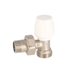 მიწოდების ვენტილი მეტალოპლასტიკის მილზე კუთხის