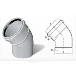 პოლივინილქლორიდის მუხლი 45 გრადუსით