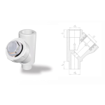 პოლიპროპილენის წყლის ფილტრი რკინის საცობით