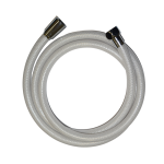 ვერცხლისფერი PVC შლანგი ლატუნის შიგთავსით საშხაპე სისტემის დრეკადი მილი 1 (5)